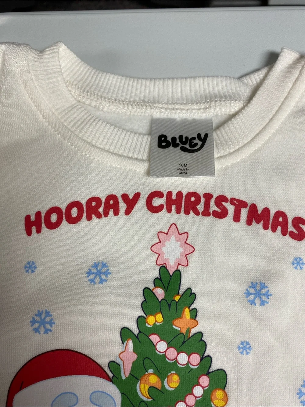 Kids Christmas Bluey Sweatshirt &  Tulle Dress - NWT. Size 18M
